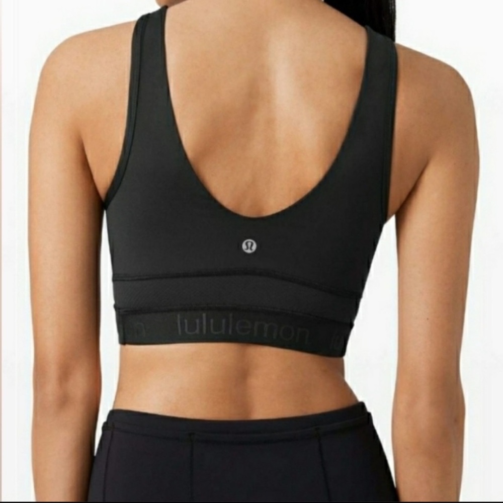 lulu🍋 Final Mile  Black Sports Tank/Bra size 6